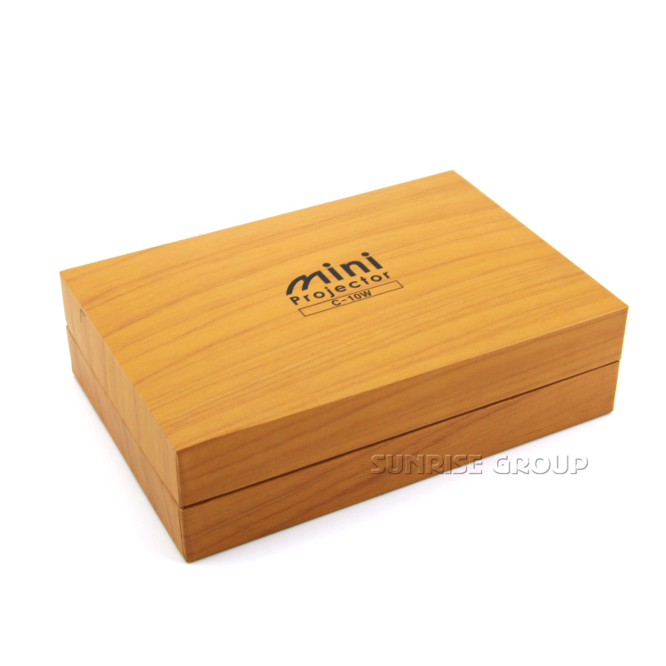 Sunrise Wooden Textured Paper Packaging Box