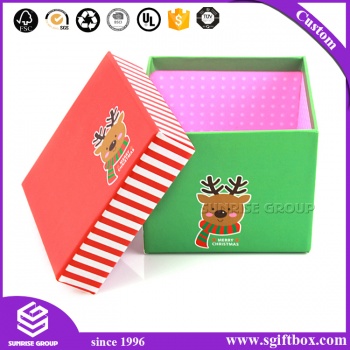 Square Custom Logo Paper Gift Box for Christmas Festival
