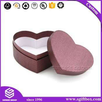 Retail Shop Nice Quality Heart Shape Customized Luxury Gift Packing Box