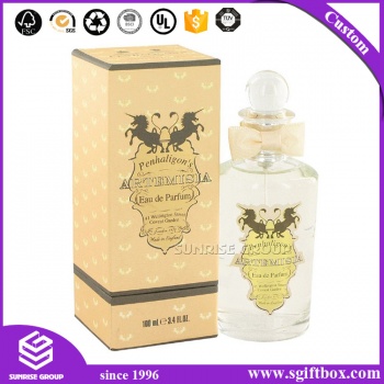 Luxury New Design Paper Perfume Packaging Box with Lid and Base
