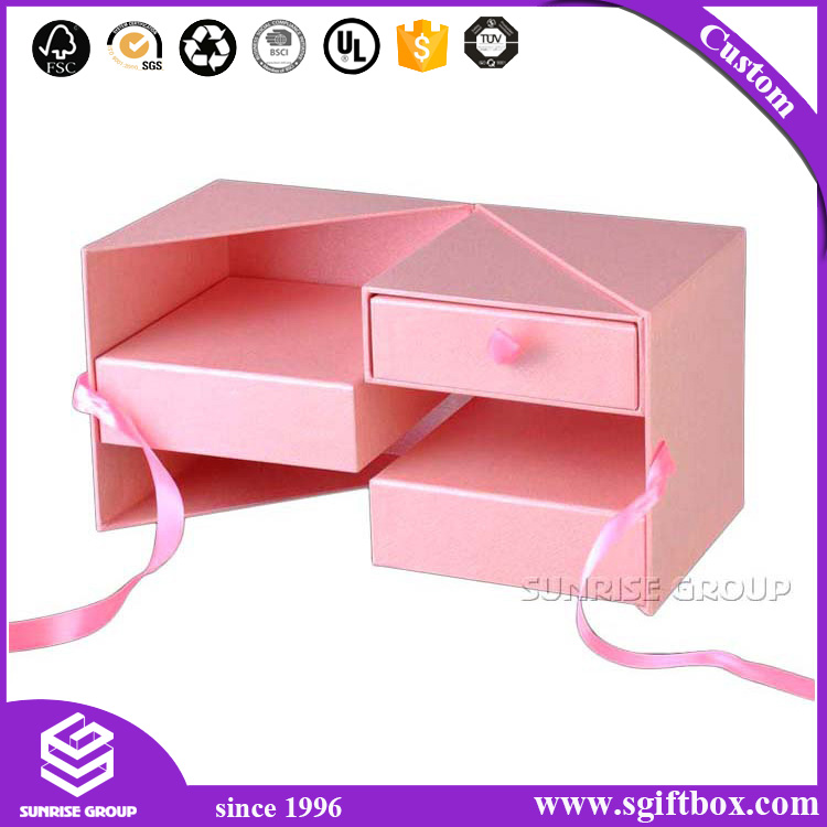 Custom Paper Packaging Gift Box with Ribbon