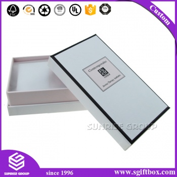 Elegant Packaging Cosmetic Scarf Gift White Paper Box