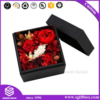 Luxury Custom Square Wedding Flower Packaging Box