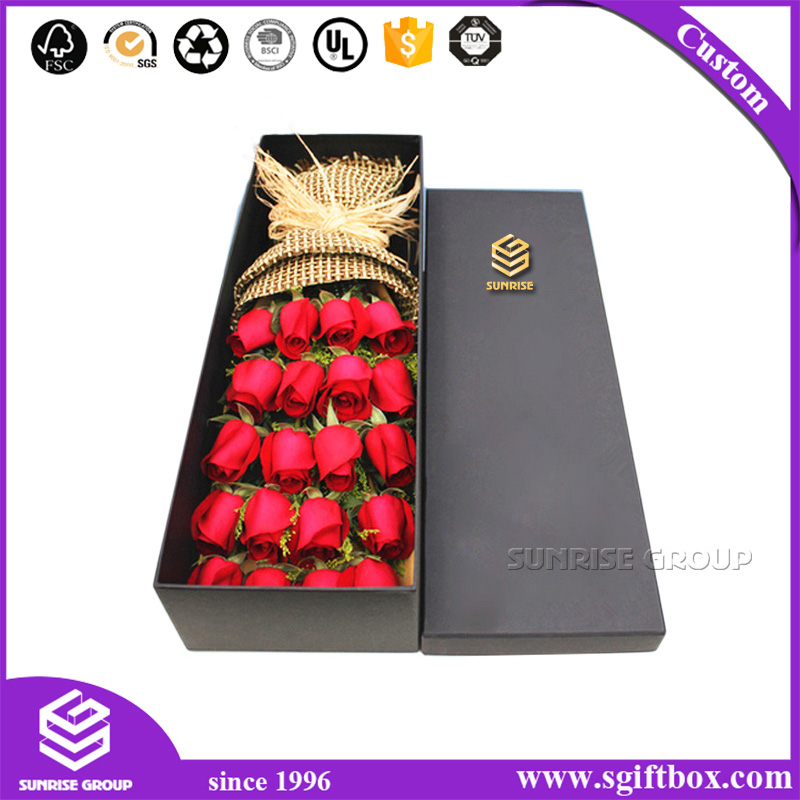 Rectangle Paper Handmade Wedding Flower Packaging Box