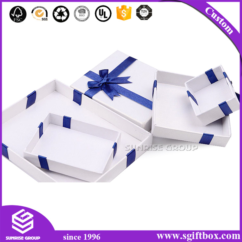Customized Necklace Ring Earring Paper Packaging Jewelry Gift Box