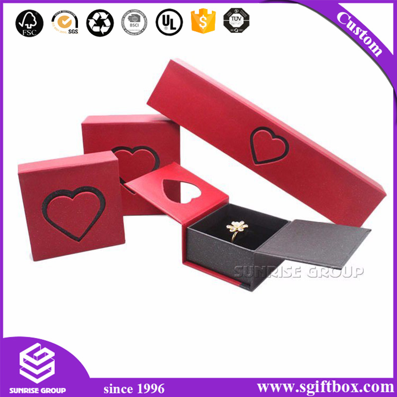 Magnetic Closure Jewelry Ring Necklace Gift Paper Box
