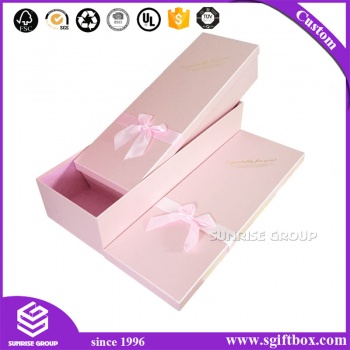 Colorful Paper Packaging Flower Rectangle Long Box