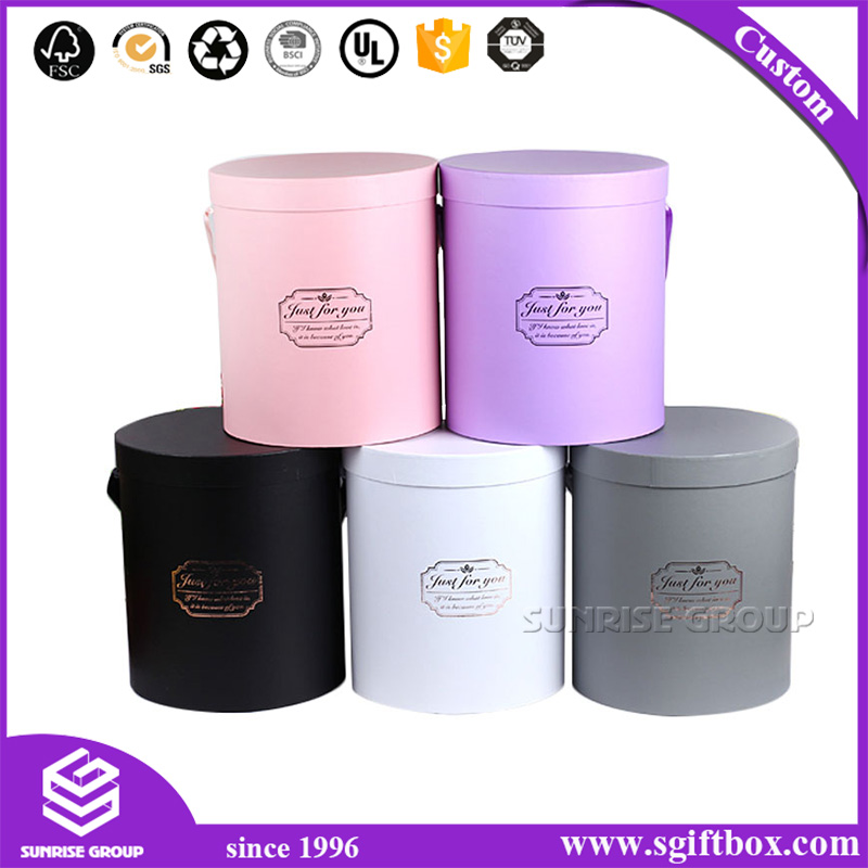Custom Logo Printing Pure Color Flower Box