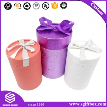 Alibaba Different Design Custom Round Tube Candle Gift Box