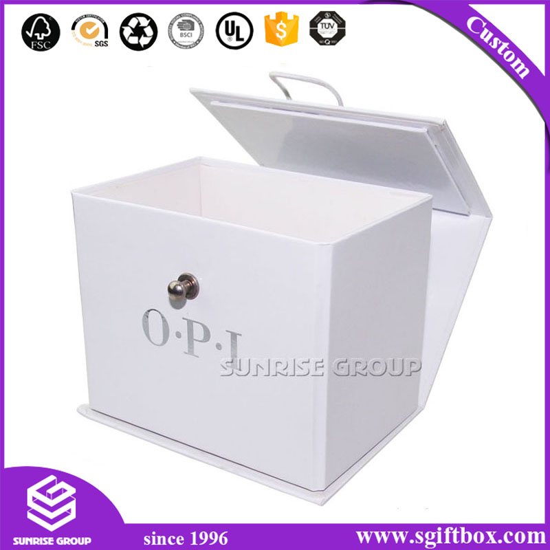 High-end Pure White Silver Foil Custom Printing Special Packaging Paper Foldable Box