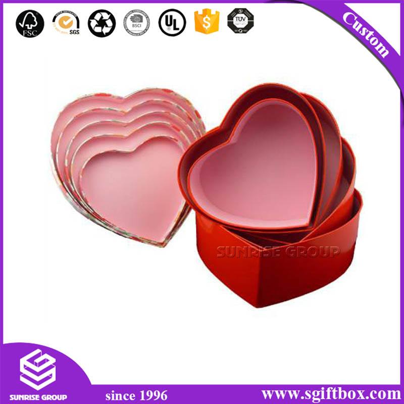 New Design Custom Heart Shape Gift Box for Packaging