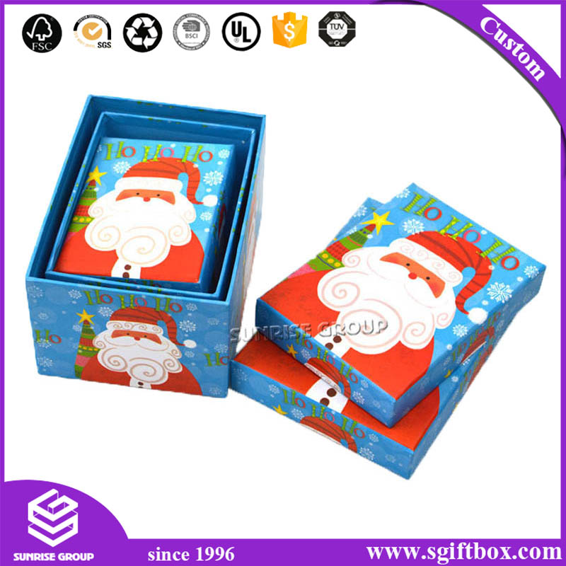 Retail Christmas Boxes Set Custom Sizes Decoration Gift Box