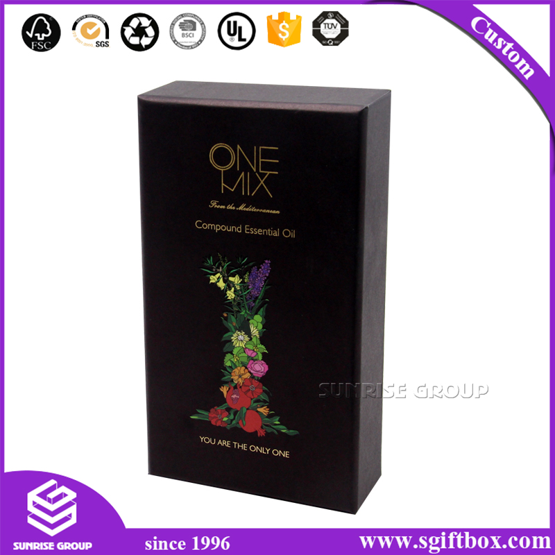 Custom Premium Gift Rigid Textured Perfume Packaging Paper Box