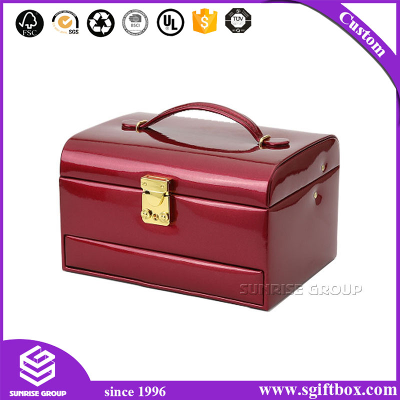 Luxury Leather Wrapped Customized Watch Box