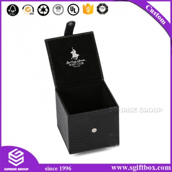 Leather Packaging Black Watch Box