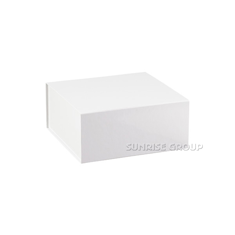 White Color Space Saving Paper Packaging Gift Folding Box