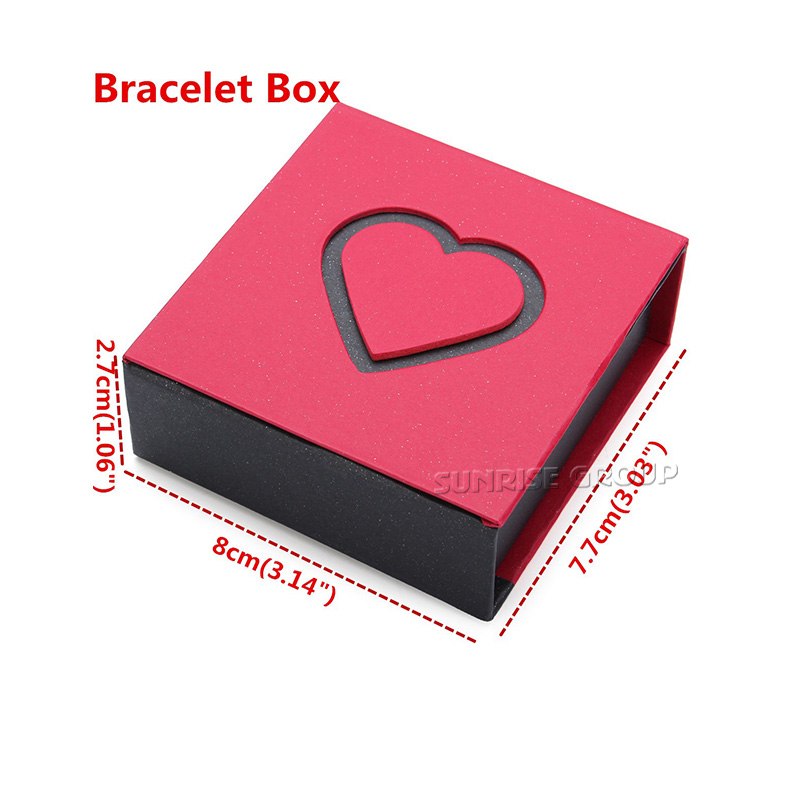 Red Fancy Paper Packaging Box for Jewelry Sets