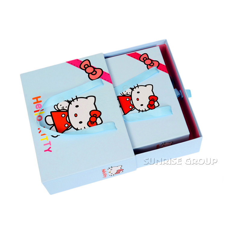 Cute Hello Kitty Paper Box For Baby Gift Clothing Packaging