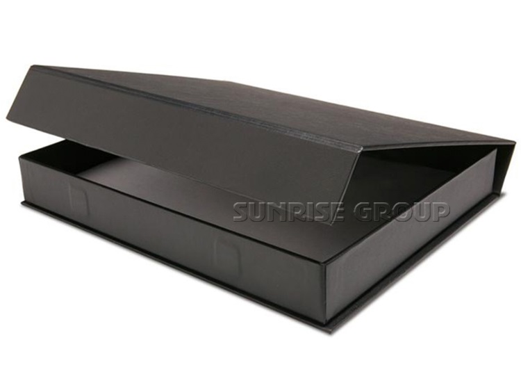 High-end Black Custom Logo Printing Tie Scarf Dress Clothing Packaging Paper Box