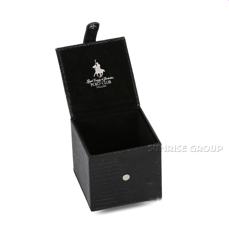 Leather Packaging Black Watch Box