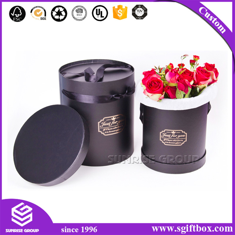 Custom Logo Printing Pure Color Flower Box